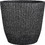 Supergreens Terazzo Γλάστρα Στρογγυλή Πλαστική Μαύρη 45x40.5cm 0260-8