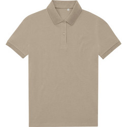 B & C Γυναικεία Μπλούζα Polo Κοντομάνικη Μπεζ PW465-271