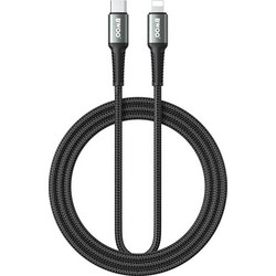 Bwoo X288C-L-2M Braided USB-C to Lightning Cable 30W 2m Black