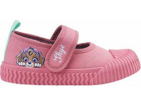 Cerda The Paw Patrol Παιδικές Μπαλαρίνες Ύφασμα με Σκρατς Ροζ 2300005852