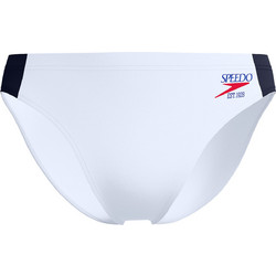 Speedo Αθλητικό Ανδρικό Μαγιό Σλιπ με Σχέδια Λευκό 800507800008