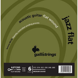 Galli AJF1260 Σετ 6 Χορδές Ακουστικής Κιθάρας 80/20 Bronze 12-60" Medium Tension