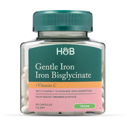 Holland & Barrett Gentle Iron Bisglycinate & Vitamin C 90 Κάψουλες