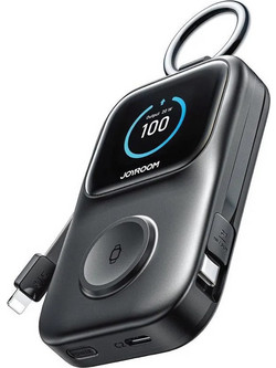Joyroom JR-W19 Power Bank 5000mAh 5W με Θύρα USB-A & Θύρα USB-C Black