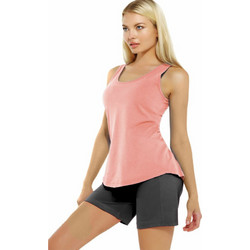 Bodymove Γυναικείο Αθλητικό T-Shirt Κοραλί 893-13
