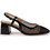 Versace 19V69 Γόβες Slingback Λουστρίνι με Χοντρό Χαμηλό Τακούνι Μαύρες AMF125-3