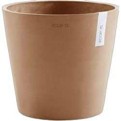 Ecopots Amsterdam 40 Γλάστρα Στρογγυλή Πλαστική Τερακότα 40x35cm 9324