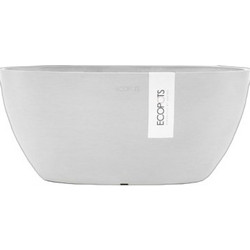Ecopots Sofia 30 Γλάστρα Στρογγυλή Πλαστική Λευκή 23x13.5cm 31799-4648