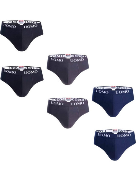 Uomo Ανδρικά Σλιπ Βαμβακερά 6Pack 10170