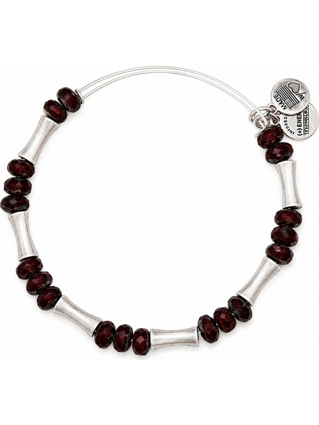 Alex and Ani Γυναικείο Βραχιόλι Βέργα Ασημί με Χάντρες A13EB25RS