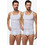 Minerva Αμάνικα Ανδρικά Φανελάκια Βαμβακερά Σετ 2Pack Λευκά 90-10902-005