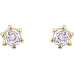 Million Diamonds Γυναικεία Σκουλαρίκια Καρφωτά από Xρυσό 14K με Ζιργκόν SK19537