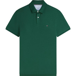 Tommy Hilfiger Ανδρική Μπλούζα Polo Κοντομάνικη Πράσινη MW0MW17770-L2N