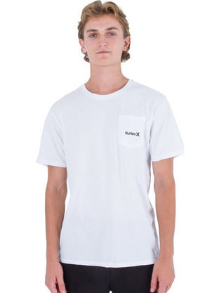 Hurley Ανδρικό Αθλητικό T-Shirt Λευκό HATS2060