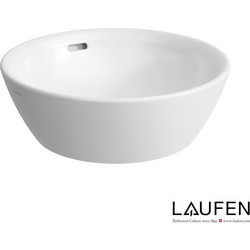 Laufen Pro Επικαθήμενος Νιπτήρας Μπάνιου Στρογγυλός Πορσελάνης 42cm Λευκός H8129620001091