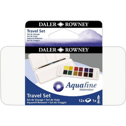 Daler-Rowney Travel Σετ Νερομπογιές με Πινέλο 12 Χρώματα 5011386117058
