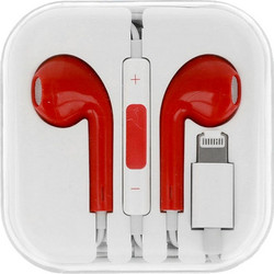 Mega Bass Handsfree In-Ear Lightning Red