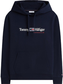 Tommy Hilfiger Ανδρικό Φούτερ με Κουκούλα & Τσέπες Navy Μπλε MW0MW44935-DW5