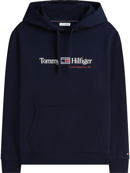 Tommy Hilfiger Ανδρικό Φούτερ με Κουκούλα & Τσέπες Navy Μπλε MW0MW44935-DW5