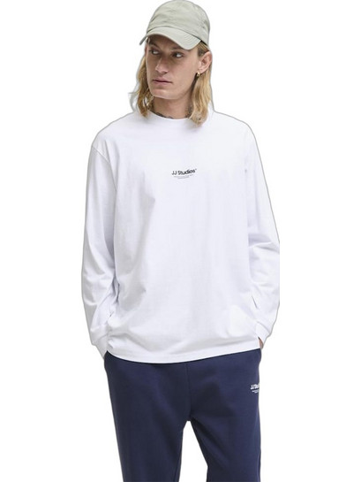 Jack & Jones Ανδρικό Φούτερ Λευκό 12278788
