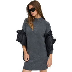 Only Olivia Mini Καθημερινό Φόρεμα Πλεκτό Ανθρακί 15380549