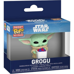 Funko Pocket Pop! Keychain Star Wars Grogu with Popcorn 12τμχ