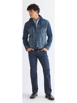 Wrangler Ανδρικό Τζιν Παντελόνι Ελαστικό Κανονική Εφαρμογή Navy Μπλε 112386854