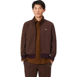 Lacoste Ανδρική Ζακέτα με Φερμουάρ Καφέ 3SH1368-WD9
