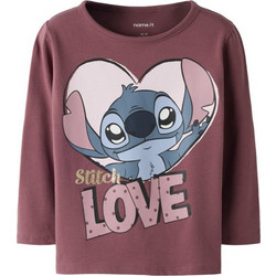 Name It Lilo & Stitch Παιδικό T-Shirt Μακρυμάνικο Μωβ 13259838
