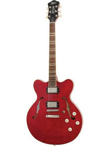 Hofner HCT-VTH-R Verythin Ηλεκτρική Κιθάρα Semi-Hollow με Μαγνήτες HH & Ταστιέρα Jatoba Red