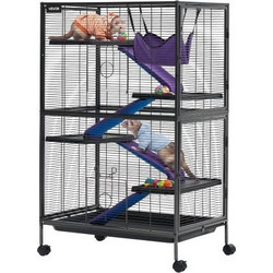 Vevor Κλουβί Τρωκτικών Μαύρο 80x52x127cm