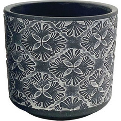 MarHome Κασπώ Τσιμεντένιο Γκρι Λευκό 13x12cm 06-20072