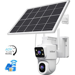 Sricam Srihome DH010 IP Κάμερα Ασφαλείας SIM 2MP Full HD 4mm Αδιάβροχη Νυκτός Μπαταρίας με Ηλιακό Πάνελ & Αμφίδρομη Επικοινωνία