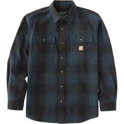 Carhartt Ανδρικό Πουκάμισο Βαμβακερό Καρό Μακρυμάνικο Κανονική Γραμμή Navy Μπλε 107013-HV8