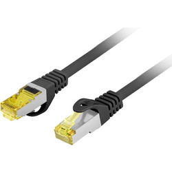 Lanberg S/FTP Cat.6a Καλώδιο Δικτύου Ethernet 2m Black PCF6A-10CU-0200-BK