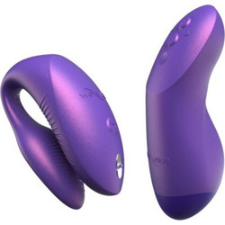 We-Vibe Chorus Pro Διπλός Δονητής για Ζευγάρια με Τηλεχειριστήριο 8cm Μωβ