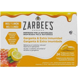 Zarbee's Καραμέλες για Ερεθισμένο Λαιμό Μέλι & Λεμόνι 24τμχ