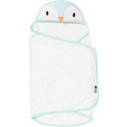 Tommee Tippee Percy The Penguin Βρεφικό Μπουρνούζι Κάπα Λευκό Βεραμάν