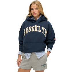 Superdry Γυναικείο Αθλητικό Φούτερ με Κουκούλα Navy Μπλε W2012430A-ZRN