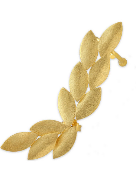Emmanuela handcrafted for you Γυναικείο Σκουλαρίκι Climber από Ασήμι 925 Επιχρυσωμένο Αριστερό 8026