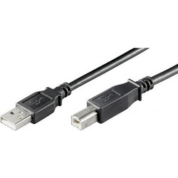 Goobay 93598 Καλώδιο USB-A Male 2.0 to USB-B Male 5m Black