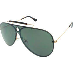 Enzo 17021 C2 Ανδρικά Γυαλιά Ηλίου Aviator Μεταλλικά Χρυσά με Πράσινο Φακό