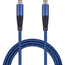 2GO 797194 Braided USB-C to USB-C 1m Blue