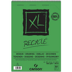Canson XL Recycle Μπλοκ Σχεδίου A3 160gr/m² 50 Φύλλα