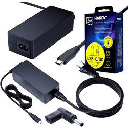 3mk USB-C Φορτιστής Laptop 65W 20V με Αποσπώμενο Καλώδιο Τροφοδοσίας 5903108753784