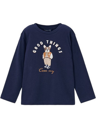 Mayoral Παιδικό T-Shirt Μακρυμάνικο Navy Μπλε 16-04021-064