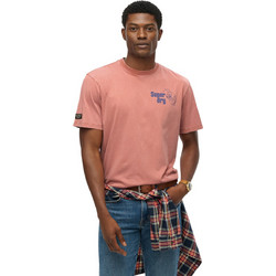 Superdry Ανδρικό Αθλητικό T-Shirt Κοραλί M1012263A-G5T