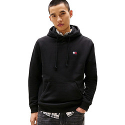 Tommy Jeans Ανδρικό Φούτερ με Κουκούλα & Τσέπες Μαύρο DM0DM23606-BDS