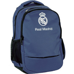 Back Me UP Real Madrid Σχολική Τσάντα Πλάτης Δημοτικού Navy Μπλε 381-00031