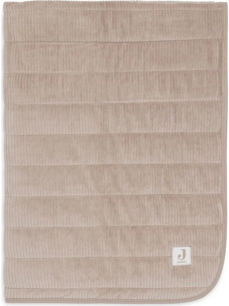 Jollein Velvet Rib Κουβέρτα Αγκαλιάς Βελουτέ 75x100 Εκρού